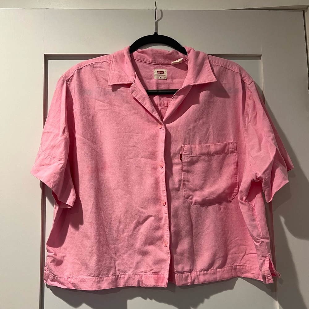 Levi’s Ari Resort Pink Button-Up Shirt - Size Medium
